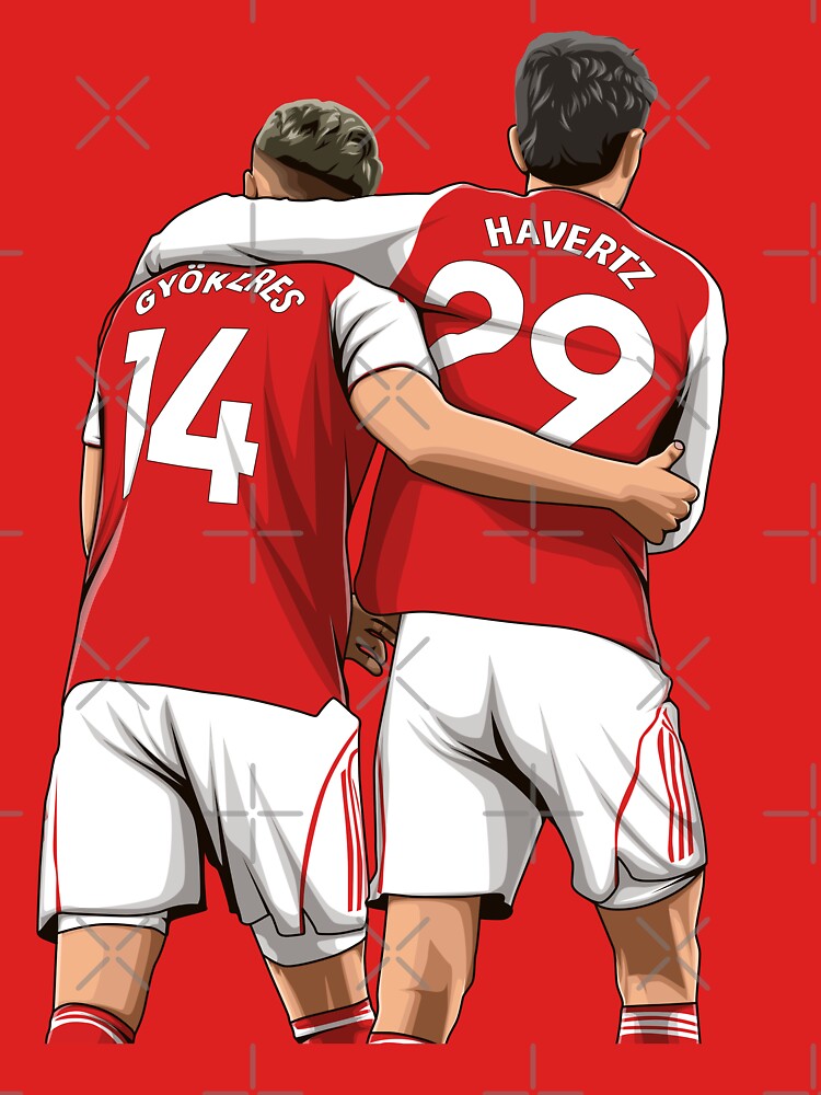 Viktor Gyokeres and Kai Havertz by Aldduardo