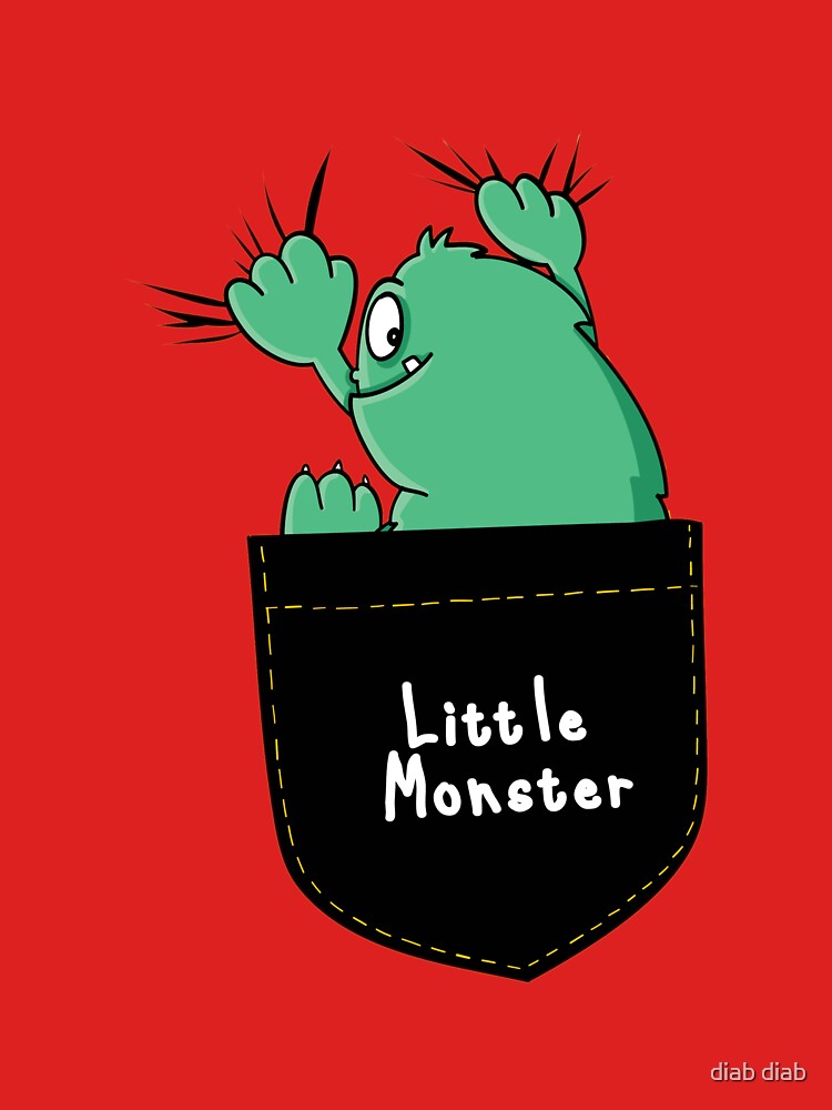 cool monster sitting inside 2 by diab diab