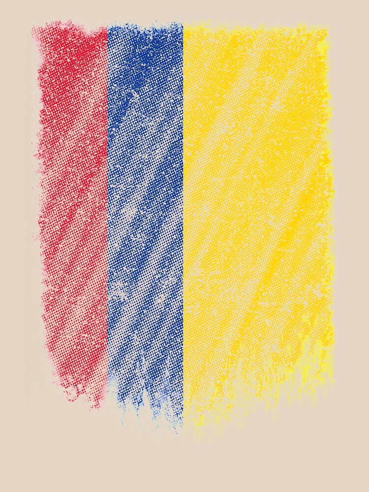 Colombian Flag Shirt Colombia Flag T shirt Wavy Retro Design by cgocgy
