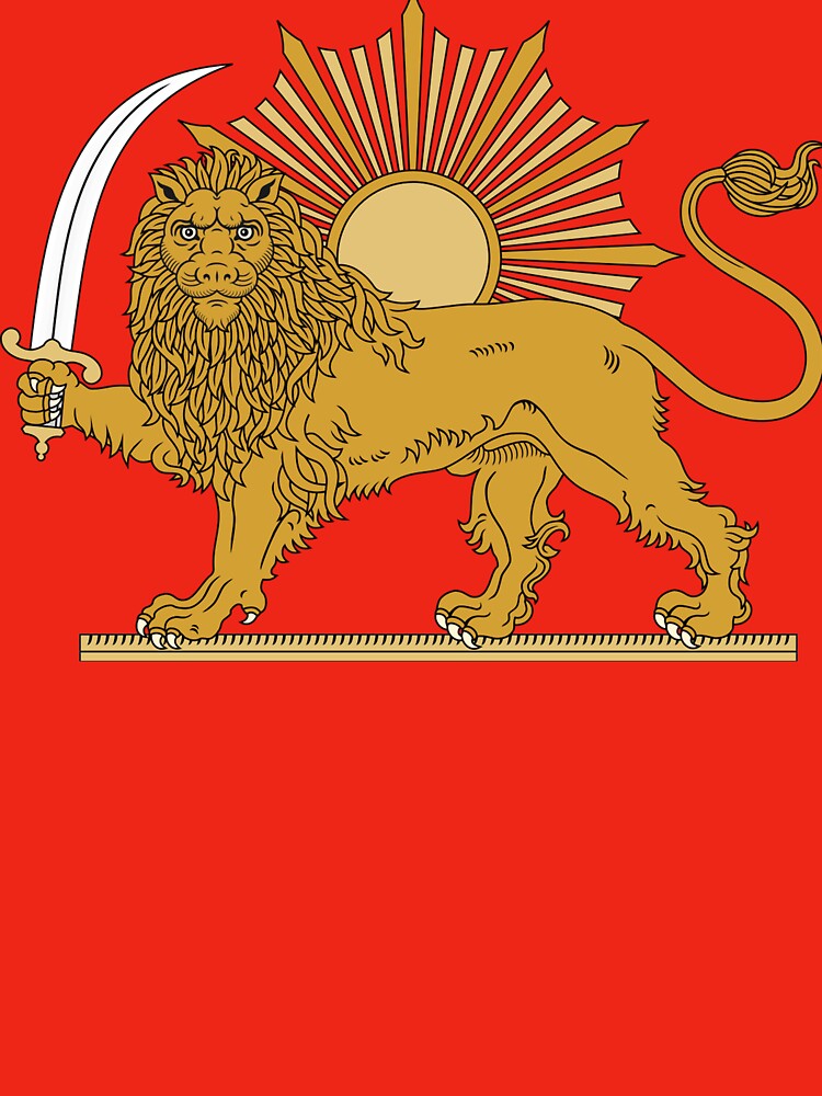 Lion and Sun Persian Emblem by HashemVafa