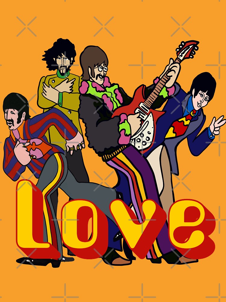 Vintage Fab Sixties Cartoon Pepper Love Band by Kludoman