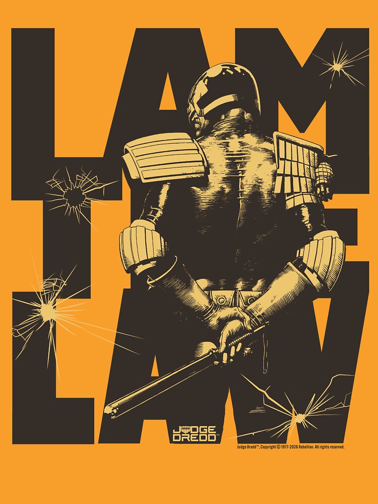 Judge Dredd I Am The Law Bullet Holes by All-And-Every