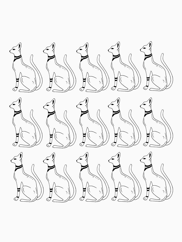aesthetic cat art by ilustra-ink