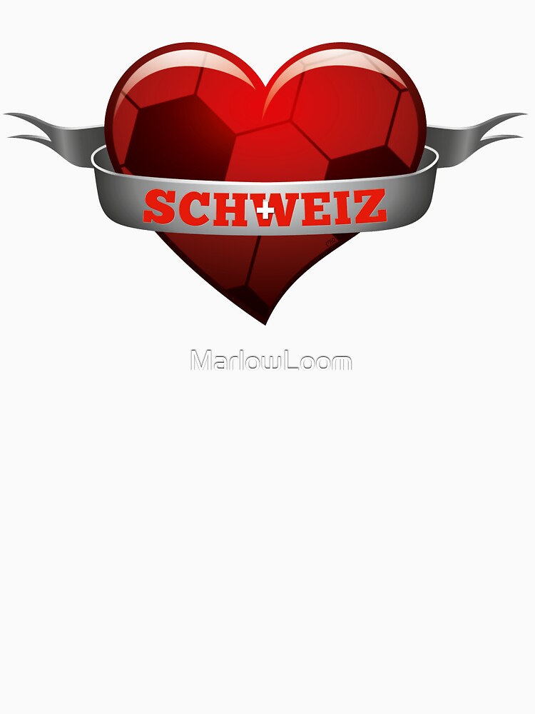 Switzerland soccer heart by MarlowLoom
