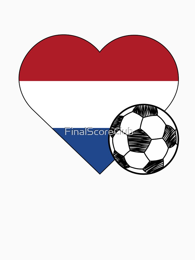 Netherlands Soccer Heart Design by FinalScoreClub