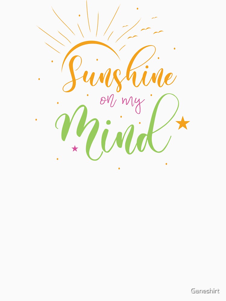 Sunshine on my mind - Yoga Women by Ganeshirt