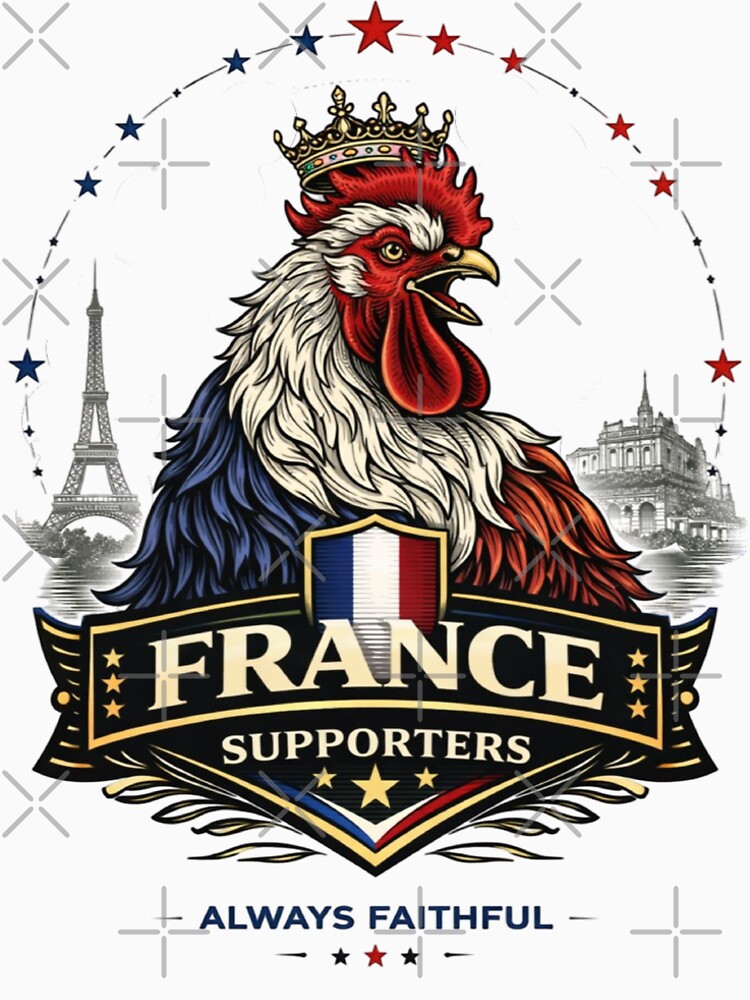 France Rooster Crown – Ultimate French Football Supporters | World Cup 2026 Edition by Inner Flame Studio