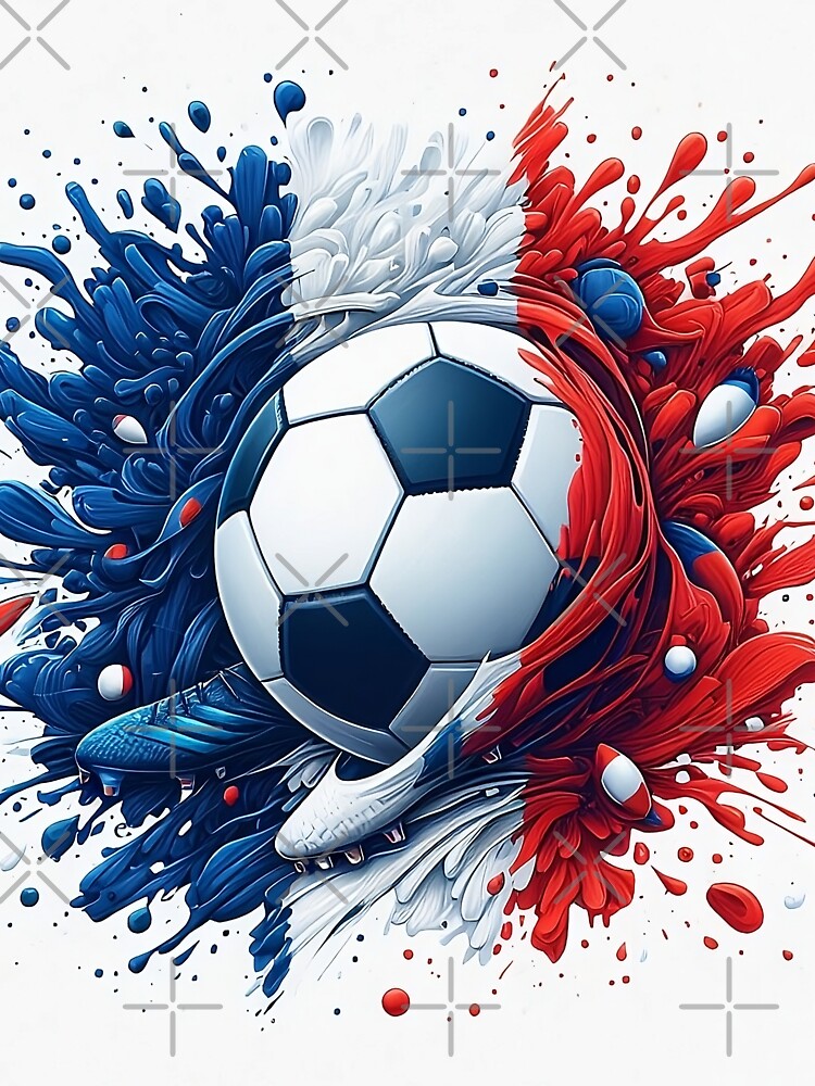 Équipe Tricolore: Football art in blue, white and red by Sascha-Heiko