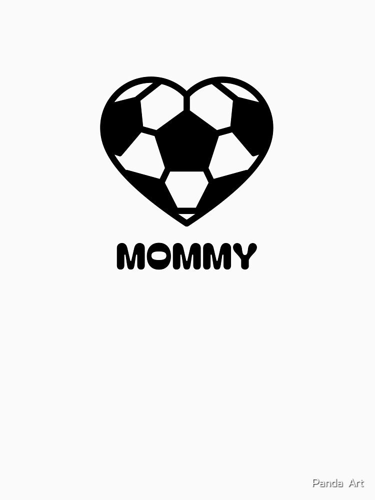 Soccer mommy football heart shape design mother love soccer mother's day gifts by Panda  Art