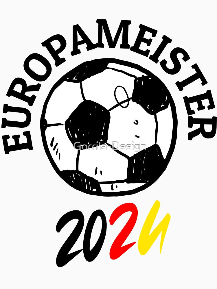 European Champion Germany Fan T-Shirt EM 2024 Football by Gorrila-Design