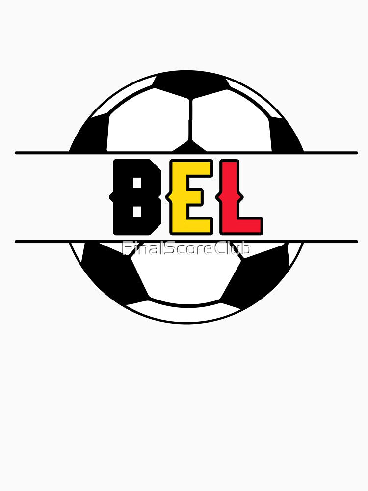 Belgium Soccer BEL Design by FinalScoreClub