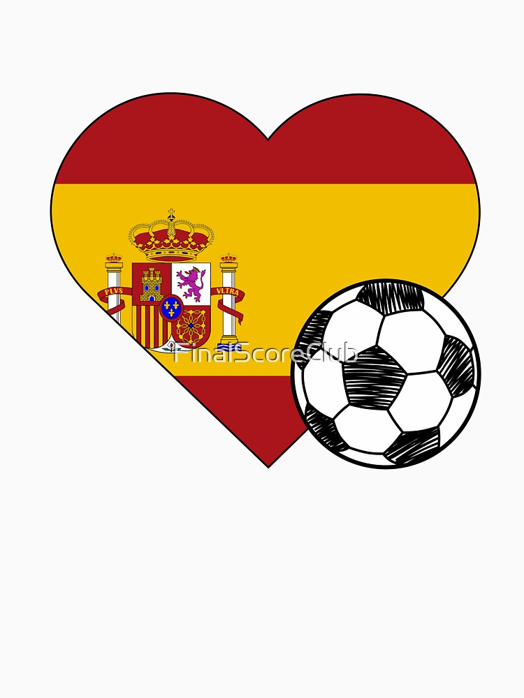Spain Soccer Heart Design by FinalScoreClub