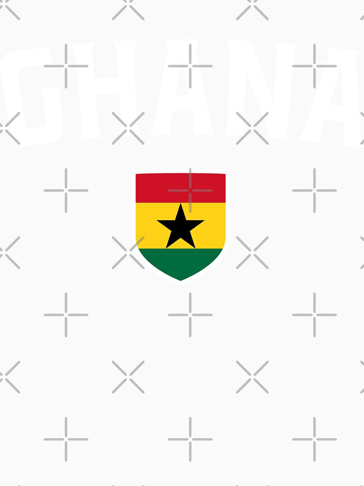 Ghana Sports Fans Classic Flag Shield National Team Support by el-em-cee