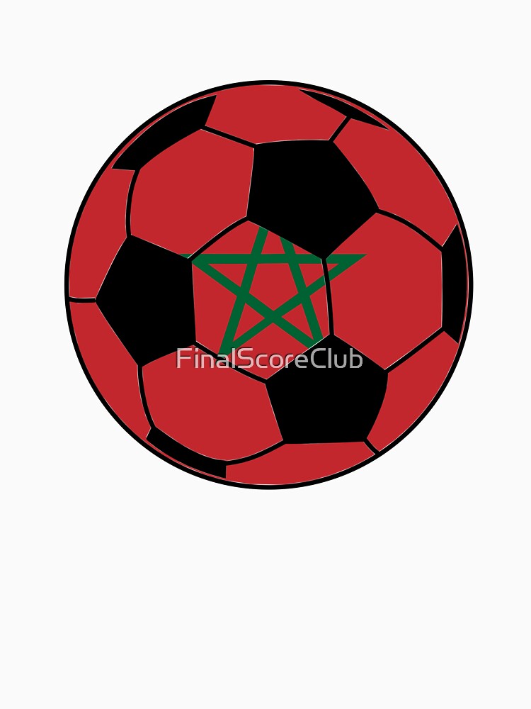 Morocco Flag Soccer Ball by FinalScoreClub