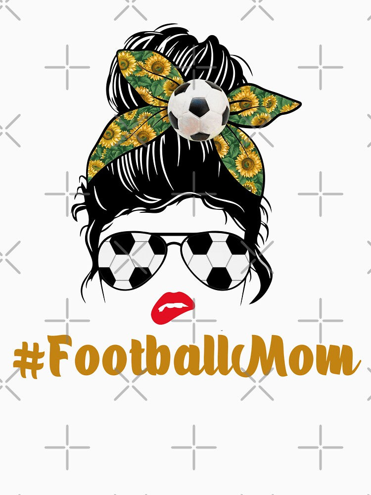 Football Mom For Game Day With Game Day Vibes by manzee