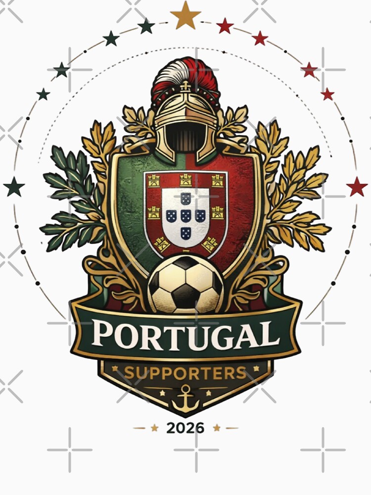 Portugal 2026 Football Crest – Portuguese Soccer Supporters Pride Design by Inner Flame Studio