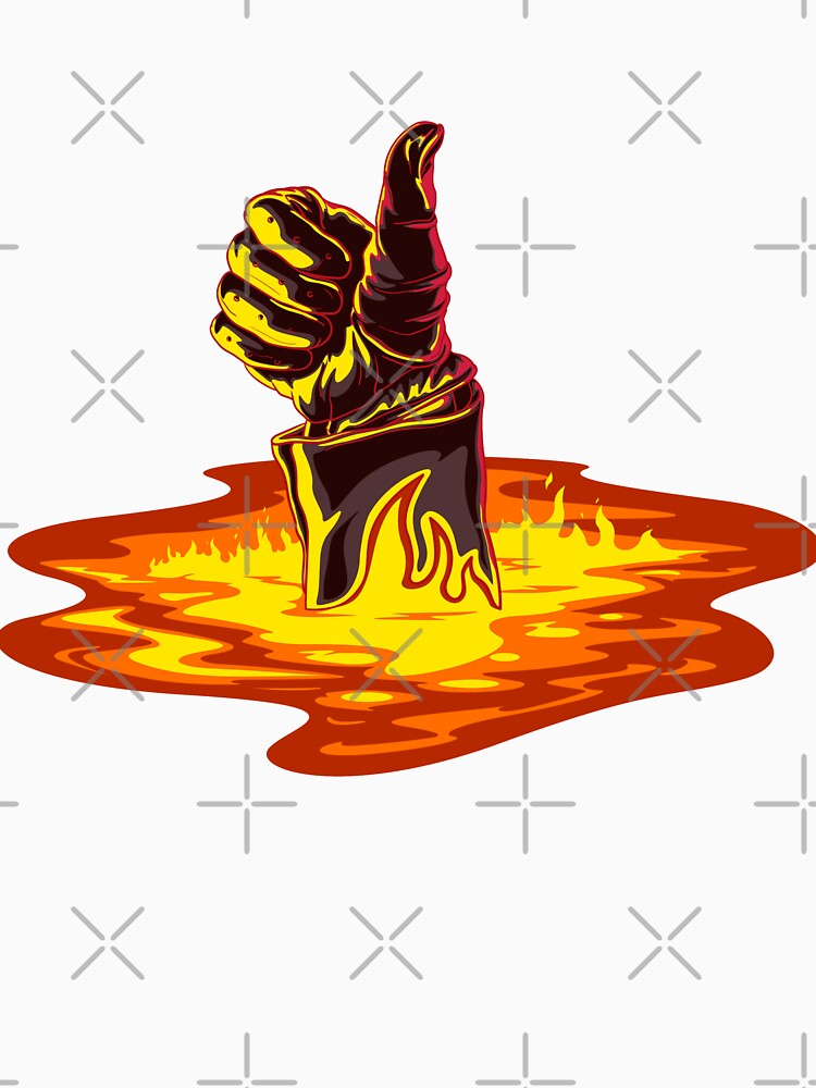 Terminator's hand on fire by alik7
