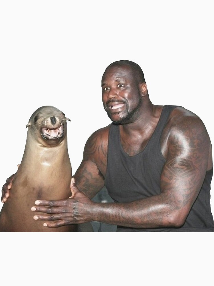 Shaq and a Sea Lion by JarudeWoodstorm