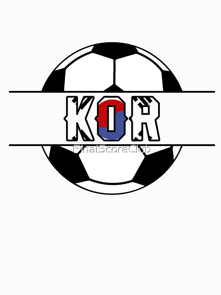 South Korea Soccer KOR Design by FinalScoreClub