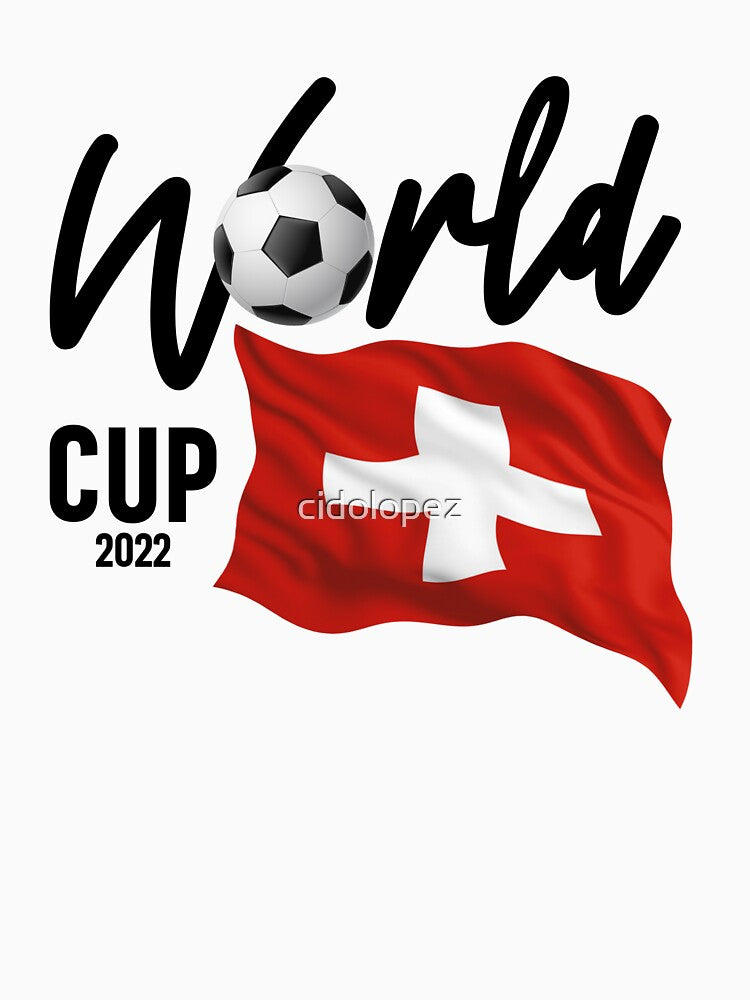 Switzerland Soccer World Cup 2022 - Swiss Flag by cidolopez