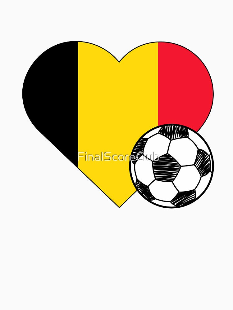 Belgium Soccer Heart Design by FinalScoreClub