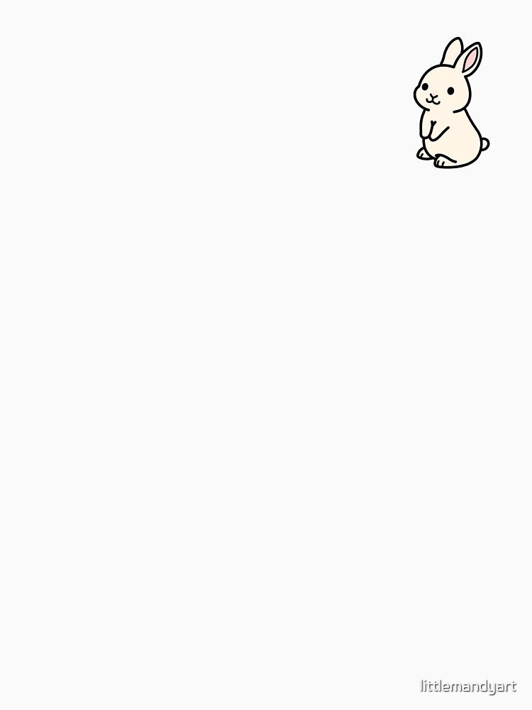 White Bunny by littlemandyart