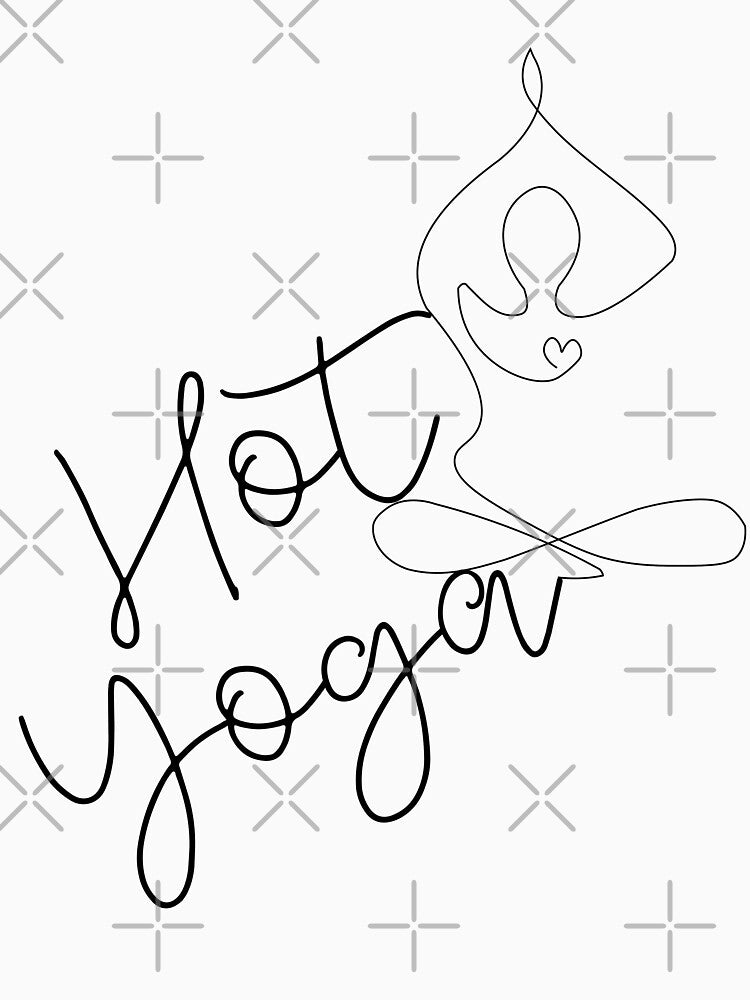 Hot yoga flowy one line by Hot Yoga Life