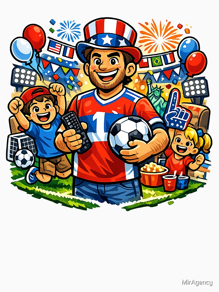 World Cup 2026 Dad Mode – Football Fan Family Celebration Design by MirAgency