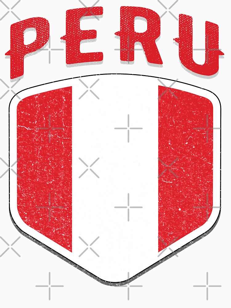 Peru National Flag World Sport Stadium Fan T Shirt Supporter Jersey Football Cup TShirt by screenworks