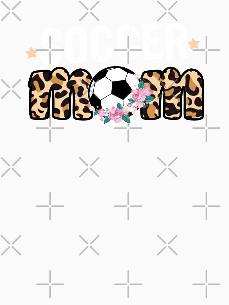 Leopard Print Soccer Mom Flowers, Funny Soccer Mom by Space Art
