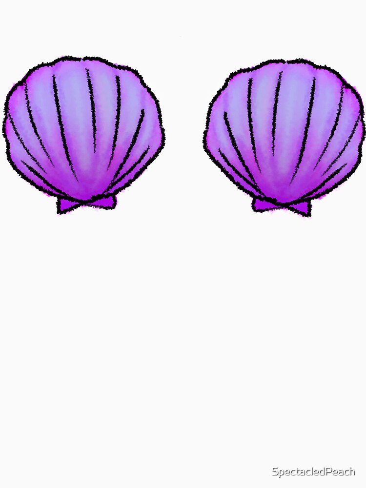 Mermaid Shells Purple by SpectacledPeach