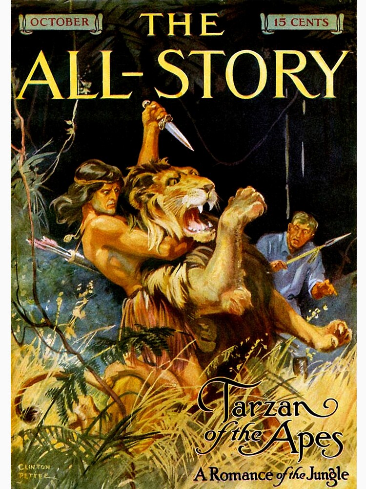 Tarzan of the Apes Cover - Clinton Pettee (The All-Story Magazine, 1912) by Weird Visions