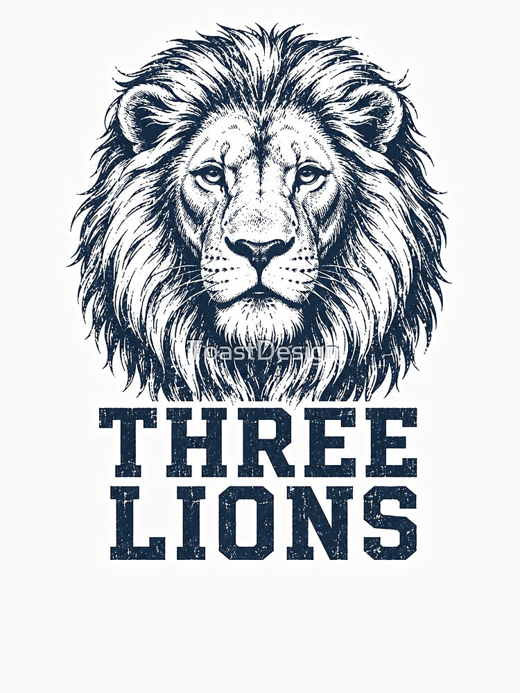 Three Lions Shirt England Football Supporter Tee Vintage World Cup Fan by ToastDesign