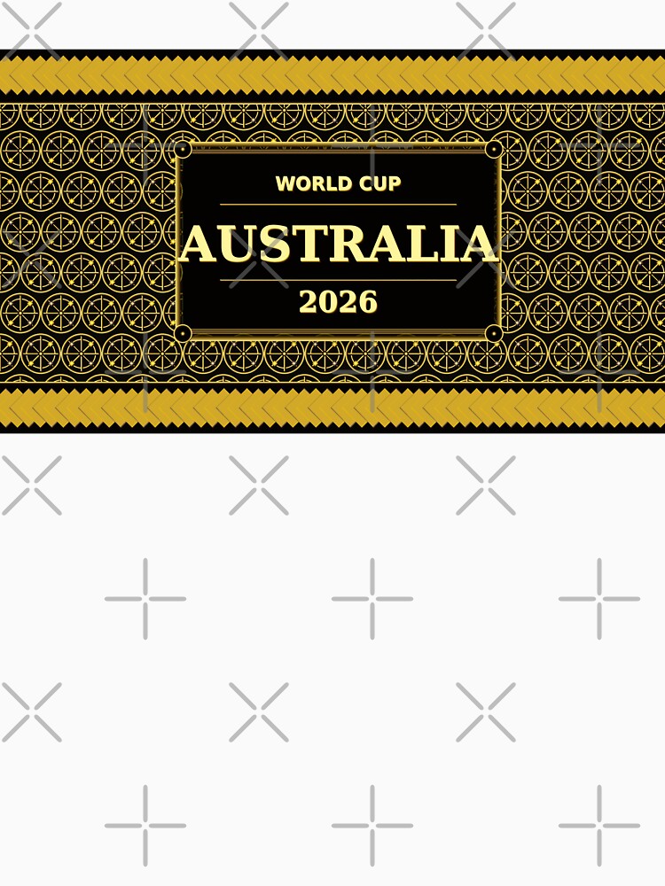 Australia Football Fan 2026 Black Gold Luxury Wrap — Socceroos Soccer Fan by BrickByDream