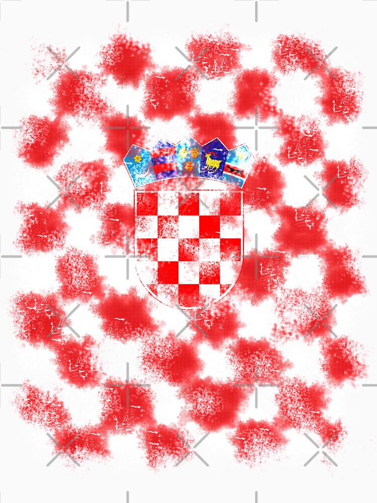 Hrvatska Croatia Croatian Pride Flag Soccer Gift by KimTee