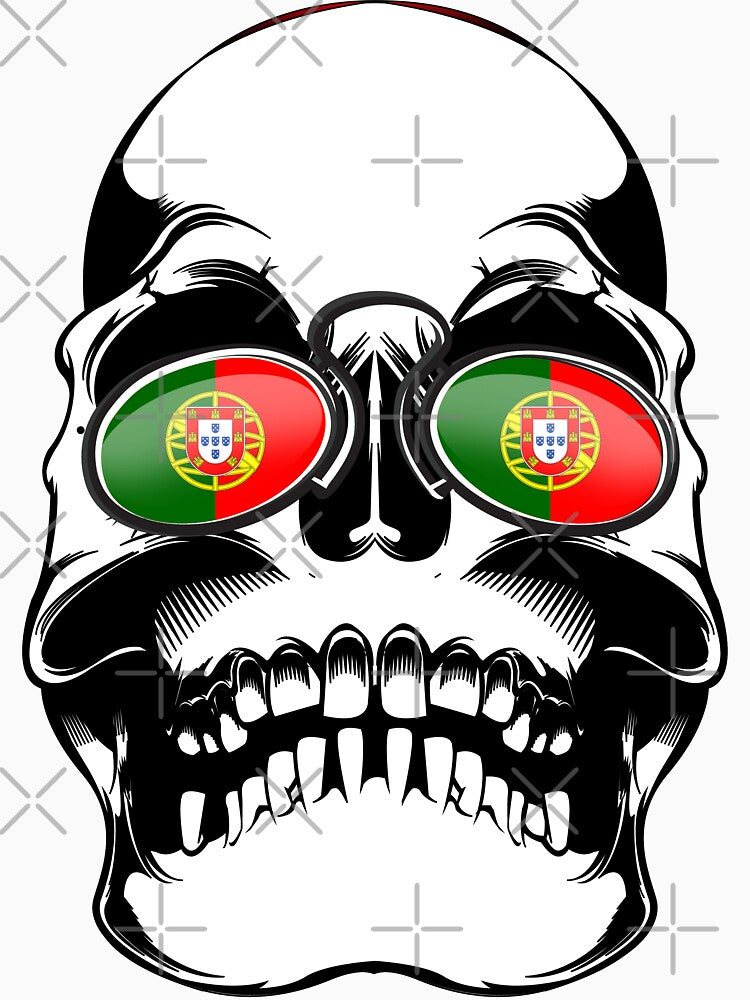 Portugal Soccer 2018 World Cup Skull by emphatic