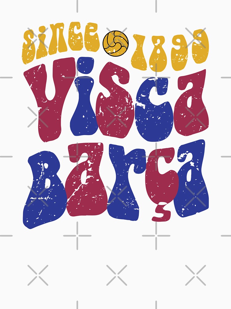 Groovy Retro Barcelona T-shirt | Visca Barça | Gift for Barcelona fans | Soccer football dad hat | barcelona vintage | Gift for Culé by Squadra Canvas