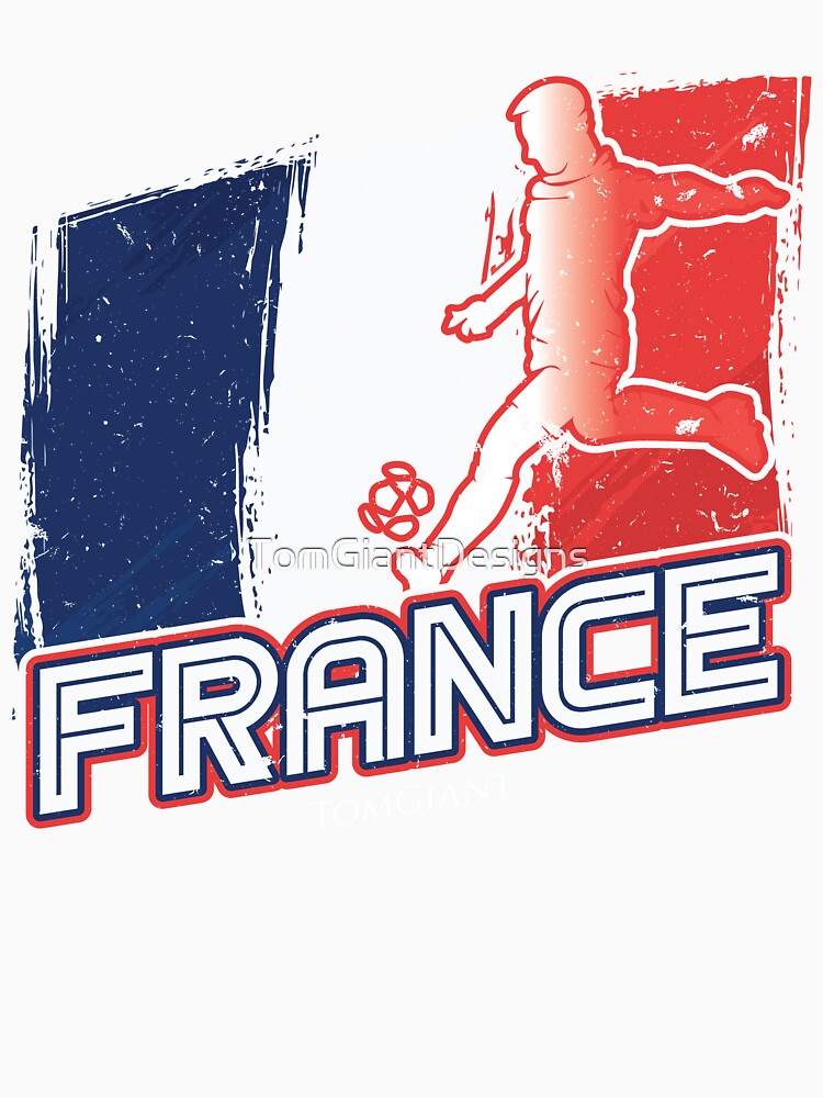 Football Soccer France Flag by TomGiantDesigns
