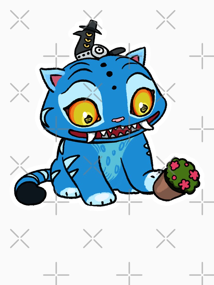 Blue tiger play with pot by StudioXOA