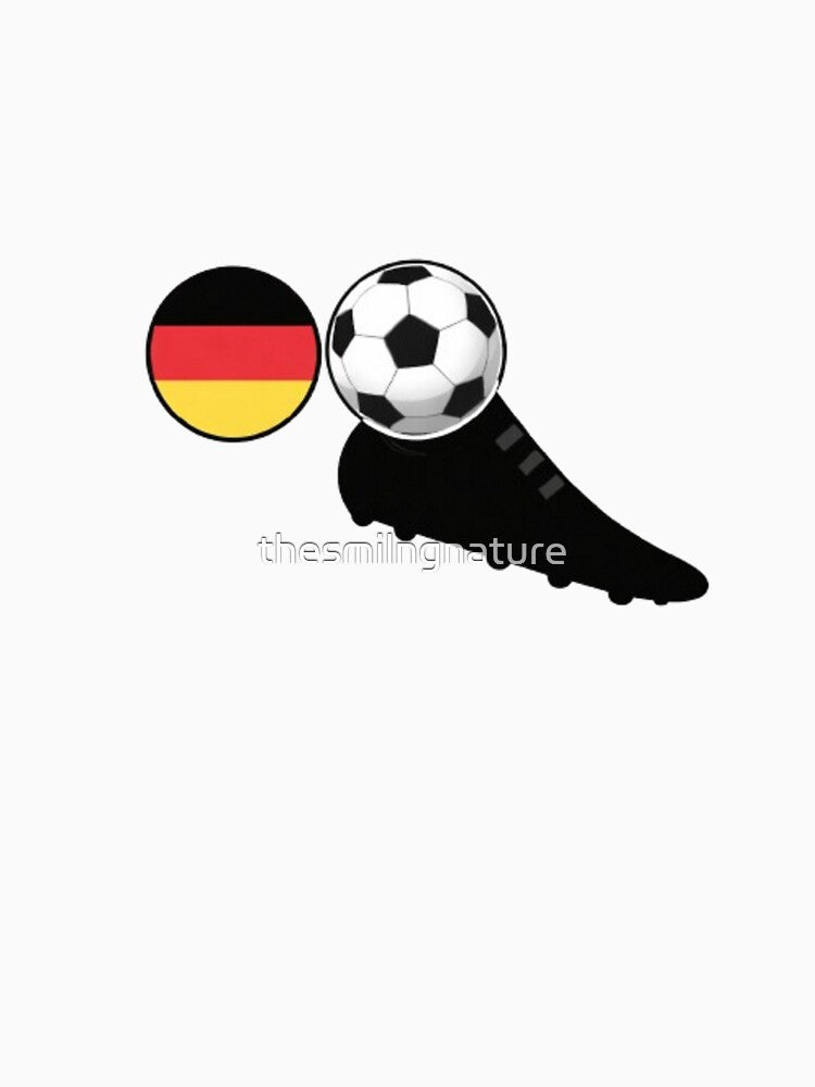 German Soccer Vibes – Flag, Ball & Boot Combo by thesmilngnature