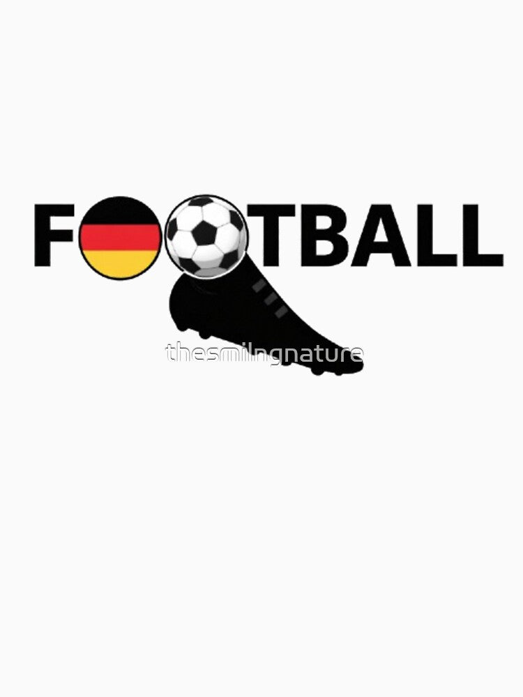 German Football Wordmark – Soccer Ball & Boot Logo Design by thesmilngnature
