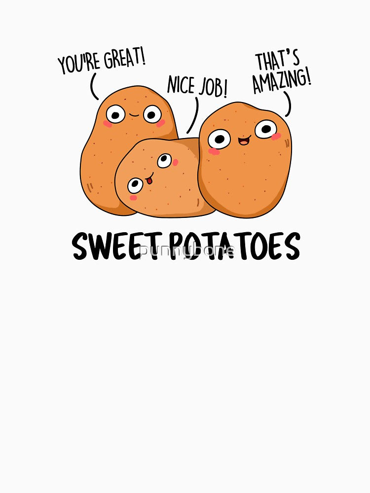 Sweet Potatoes Funny Vegetable Puns by punnybone