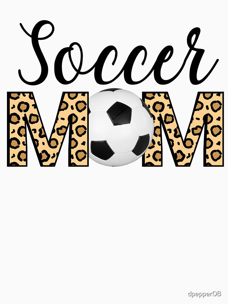 Soccer Mom. Leopard Print Soccer Mom. Game Day Mom. by 2Duckies
