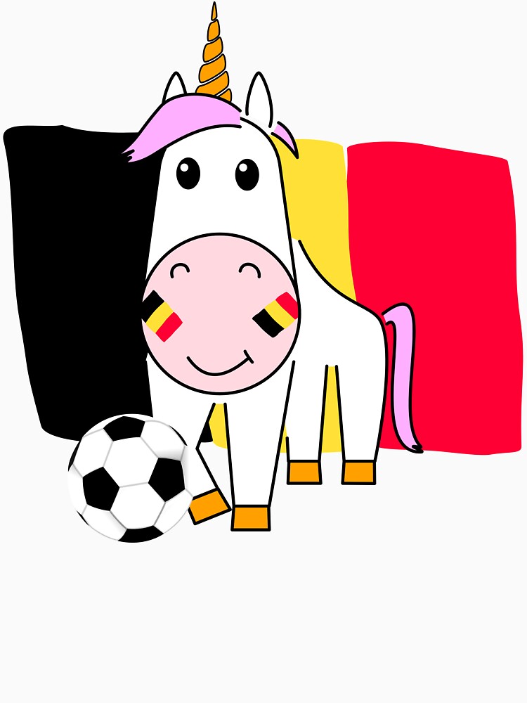 Unicorn Violetta plays football for Belgium by peter2art