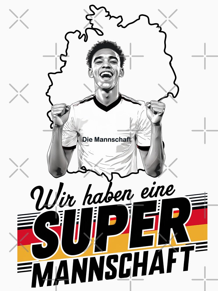 Cheer for Die Mannschaft and Jamal Musiala T-Shirt" by Designfordream