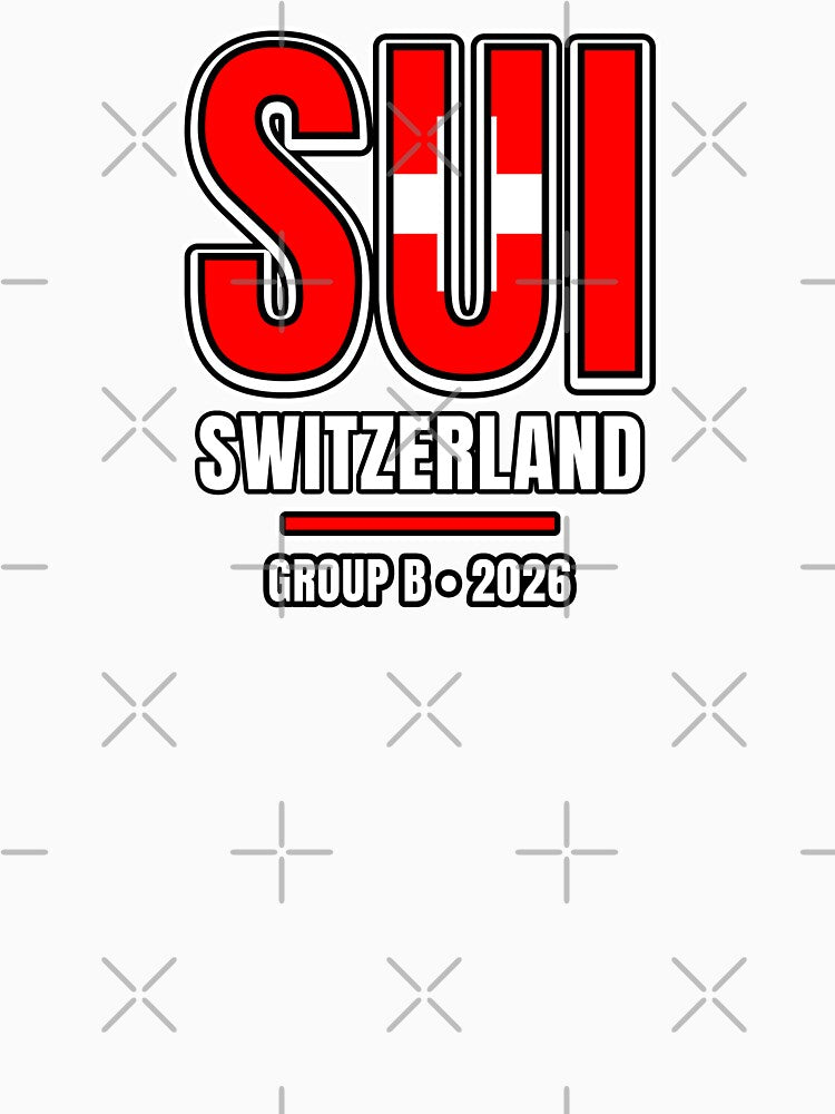 Switzerland 2026 Football Shirt | SUI Switzerland Soccer Fan Apparel | Switzerland National Team Supporter Tee | Football 2026 Gift by The Hairy Melon