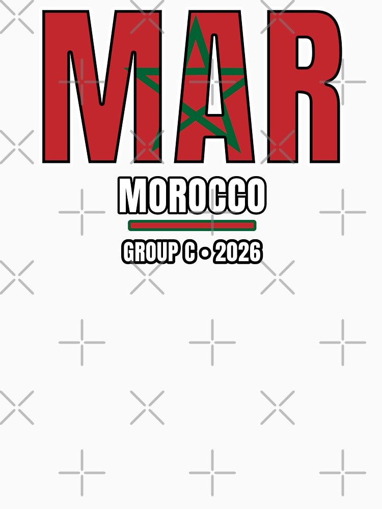Morocco 2026 Football Shirt | MAR Morocco Soccer Fan Apparel | Morocco National Team Supporter Tee | Football 2026 Gift by The Hairy Melon