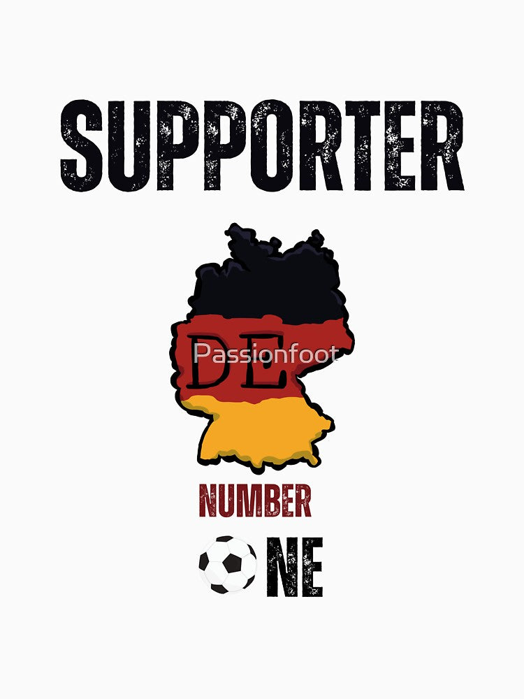 De GERMANY teeshirt football supporter number one by Passionfoot