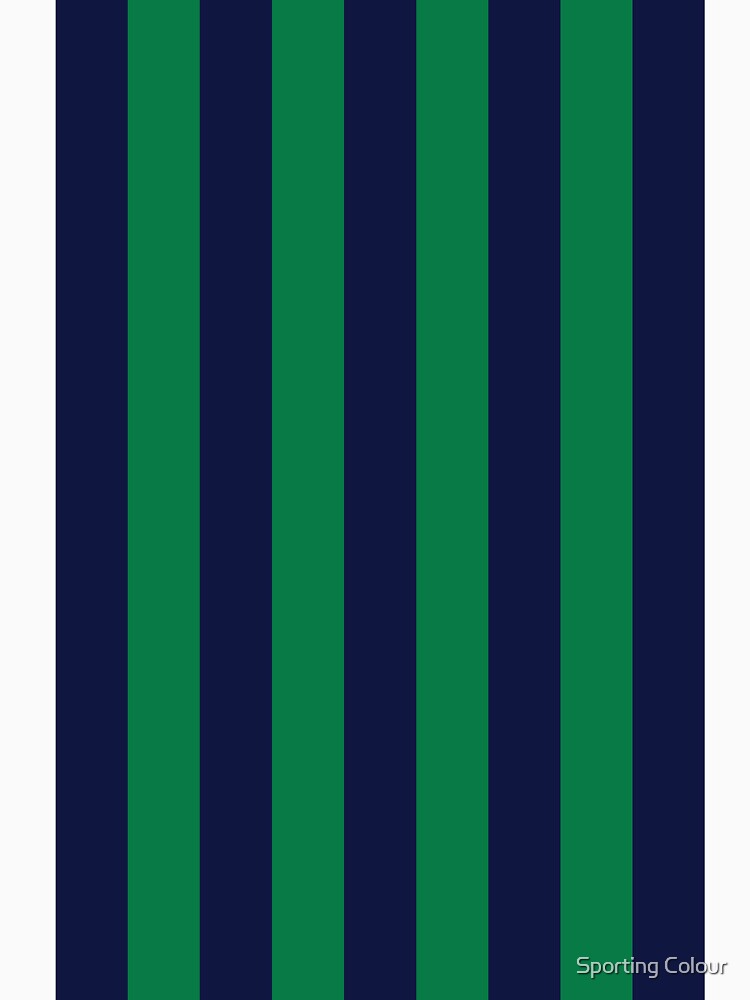 Leeds Retro 1994 - 96 Green and Navy Striped Away by Sporting Colour