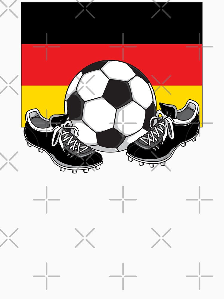 FOOTBALL GERMANY SOCCER GERMAN FLAG by SportsT-Shirts